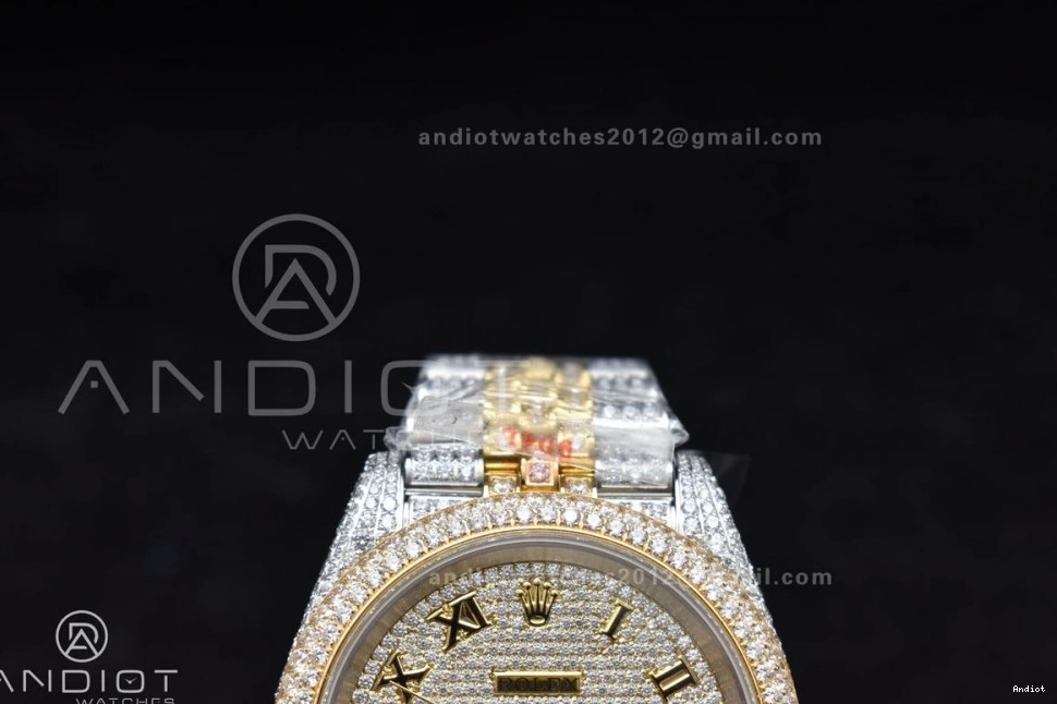 Gold Best Roman 41mm Diamond Version TWD 2 Dial DateJust Yellow Tone 0326